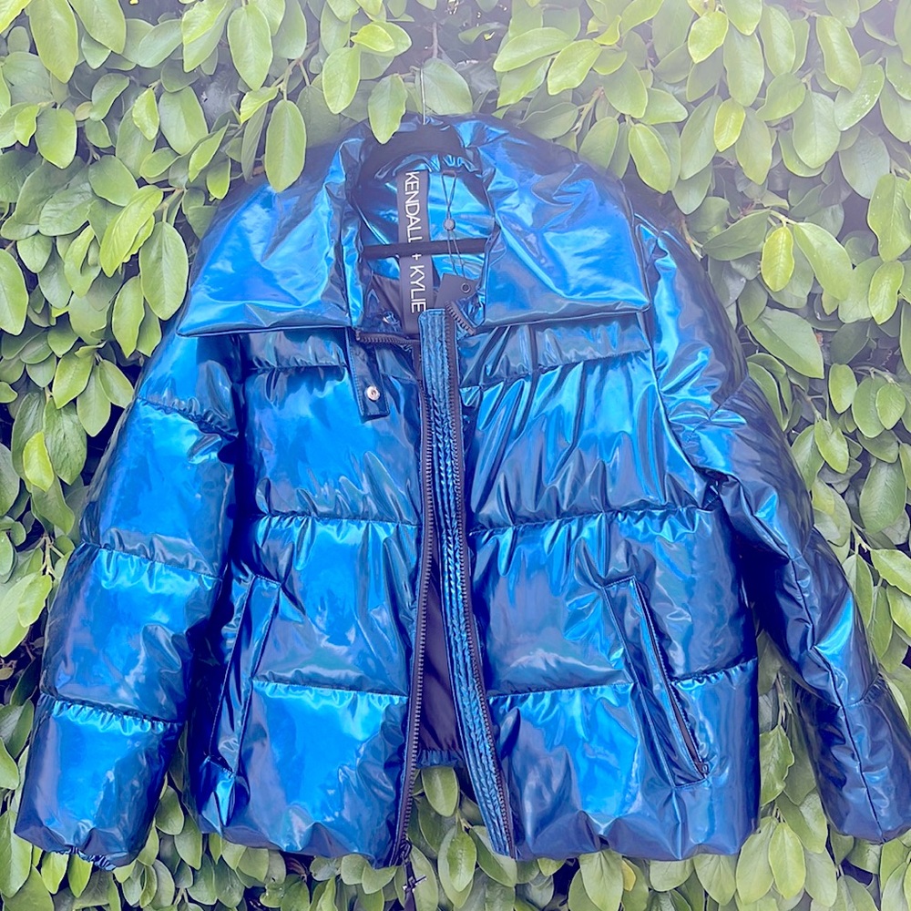 NWT Metallic Puffer Jacket